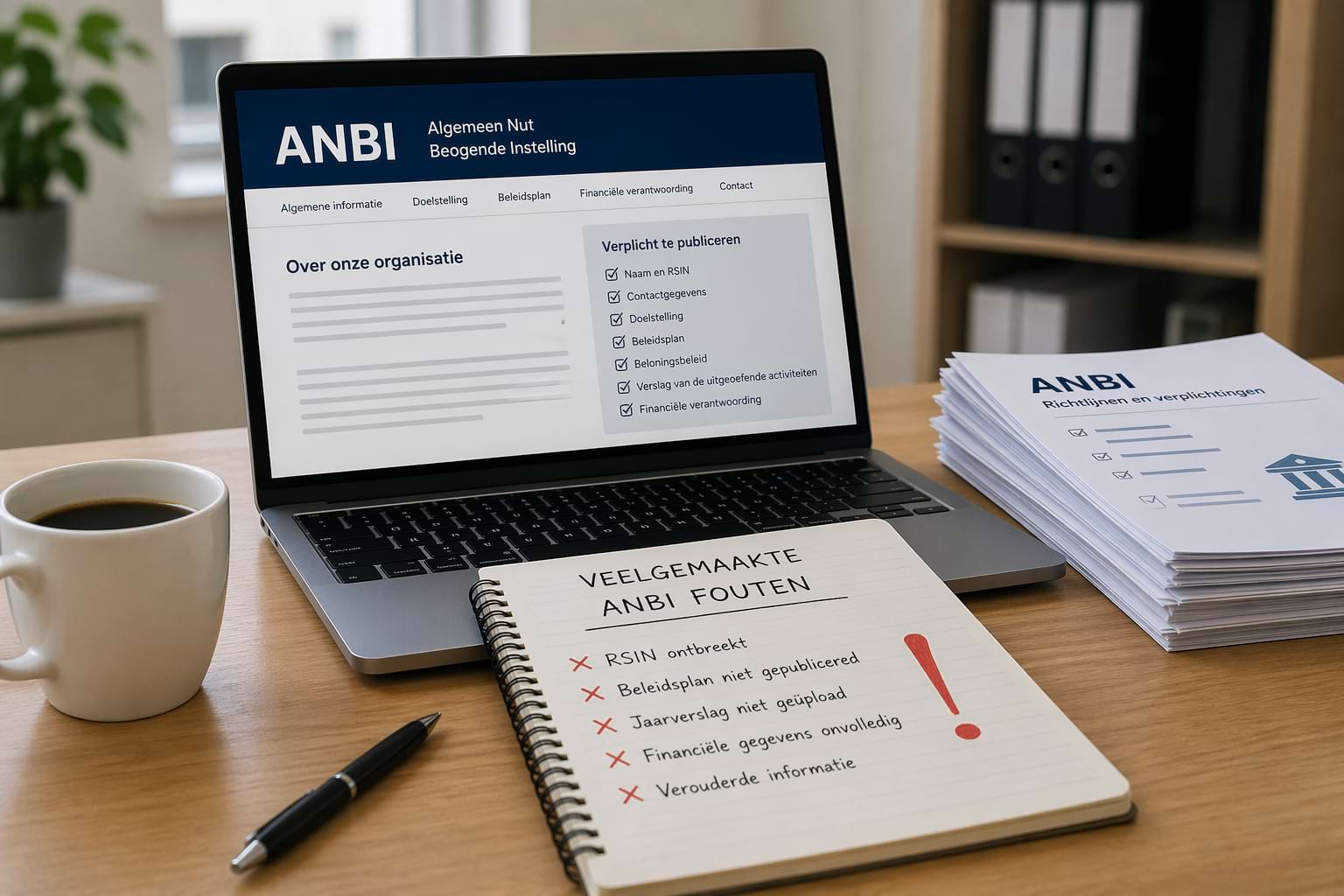Veelgemaakte fouten bij het beheren van een ANBI-pagina